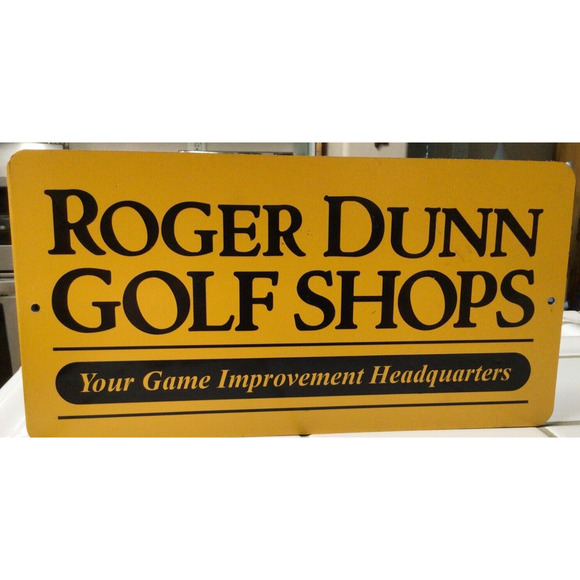 Roger Dunn Golf Shops Plastic Advertising Store Sign Game Room Bar Decor ~872A